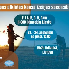 Rīgas atklātās kausa izcīņas sacensības F-1-A, B, H, G un H-600 lidmodeļu klasēs