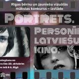 Aicinām piedalīties bērnu un jauniešu vizuālās mākslas konkursā – izstādē  “Portrets. Personība latviešu kino.”