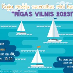 Kuģu modeļu sacensības mini baseinā “Rīgas vilnis 2023’’