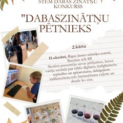 Noslēdzies konkurss “Dabaszinātņu pētnieks”