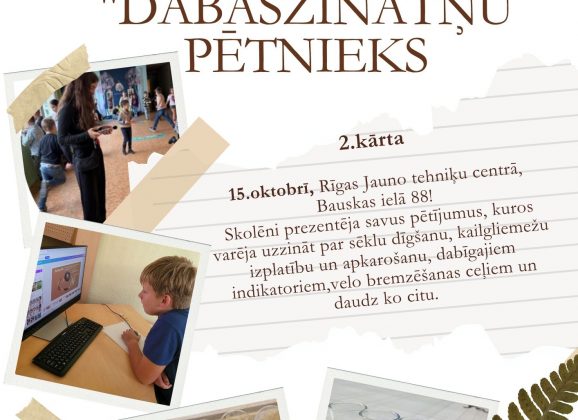 Noslēdzies konkurss “Dabaszinātņu pētnieks”
