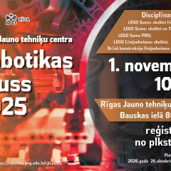 Aicinām piedalīties Rīgas Jauno tehniķu centra Robotikas kausā 2025.