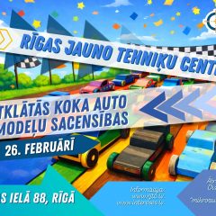 Aicinām piedalīties Rīgas Jauno tehniķu centra atklātajās koka auto modeļu sacensībās
