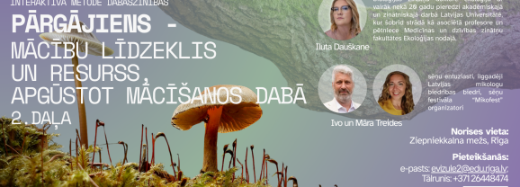 Rudens kursi pedagogiem dabaszinātņu jomā